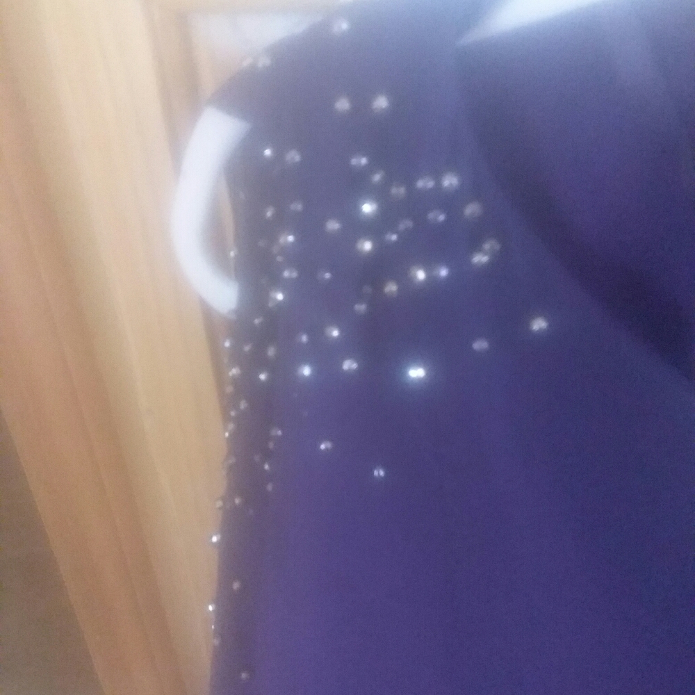 Gorgeous purple short evening dress